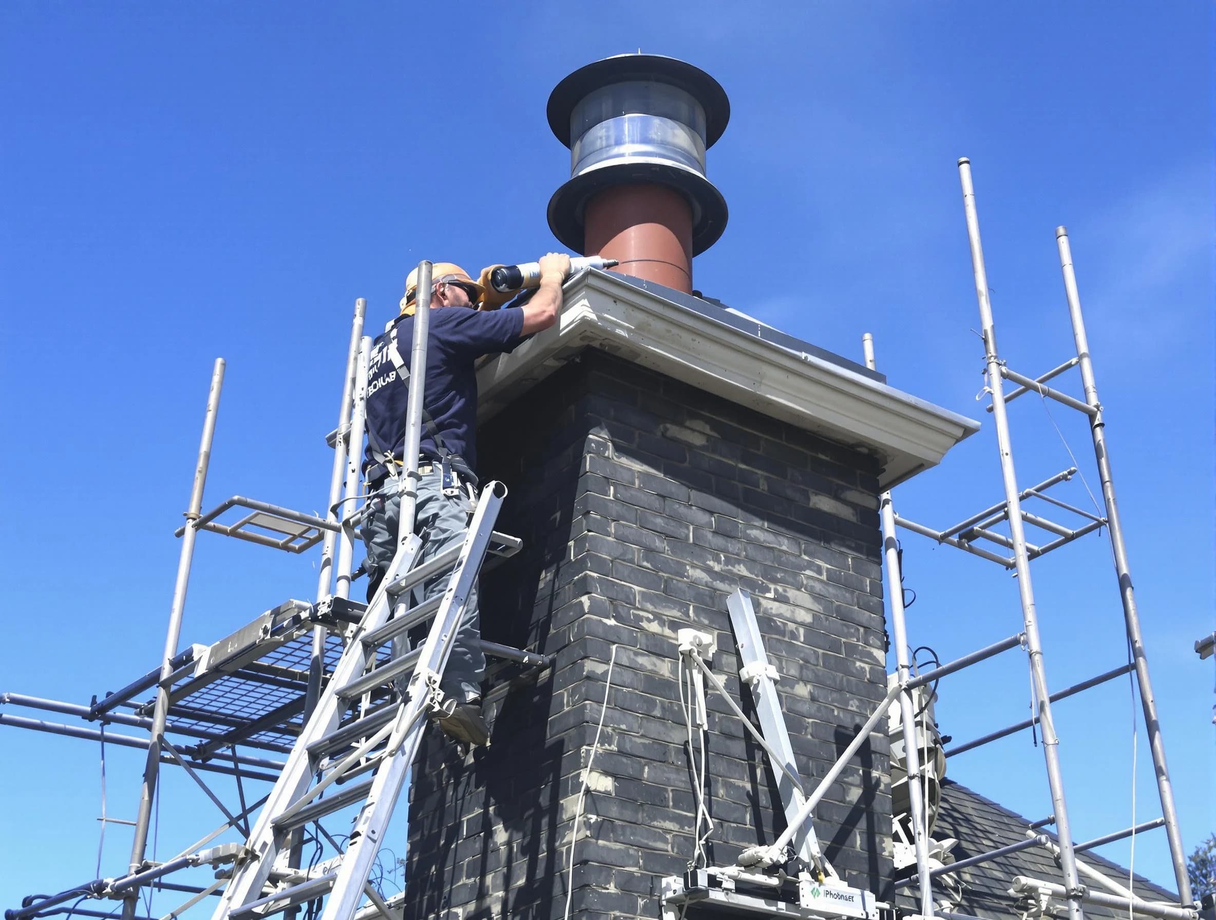 Sturdy chimney crown finished by Williamsburg Chimney Sweep in Williamsburg, VA