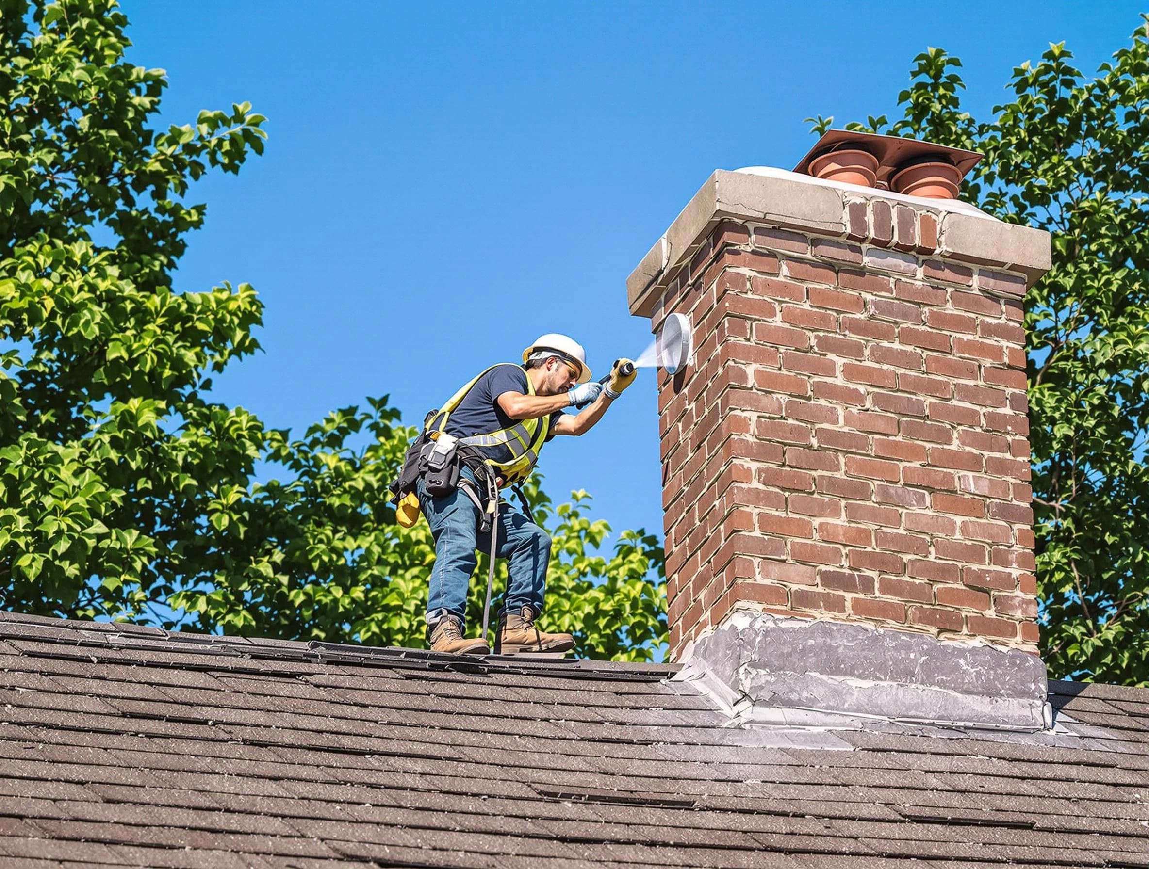 Williamsburg Chimney Sweep performing an inspection with advanced tools in Williamsburg, VA