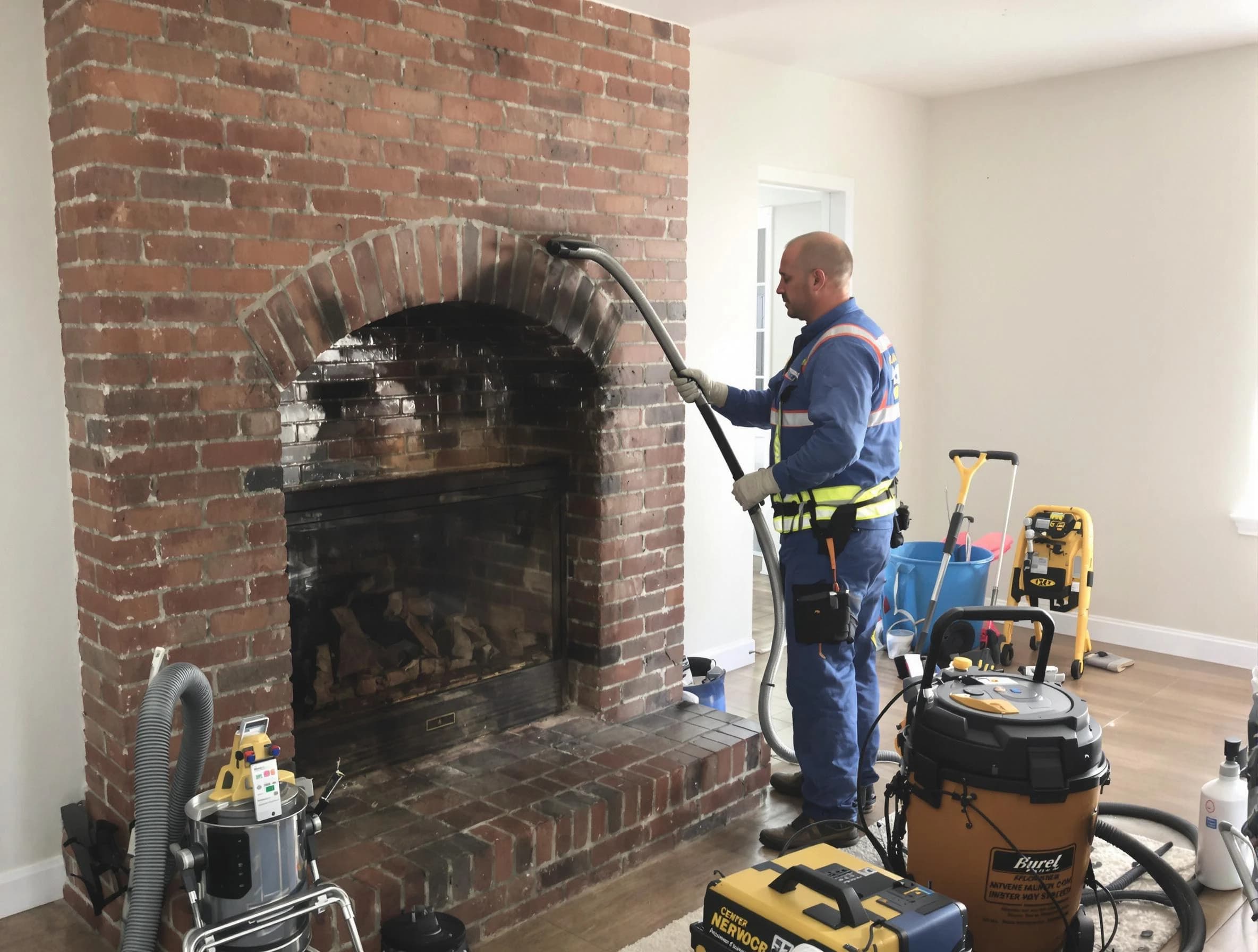 Williamsburg Chimney Sweep expert performing detailed chimney sweep in Williamsburg, VA