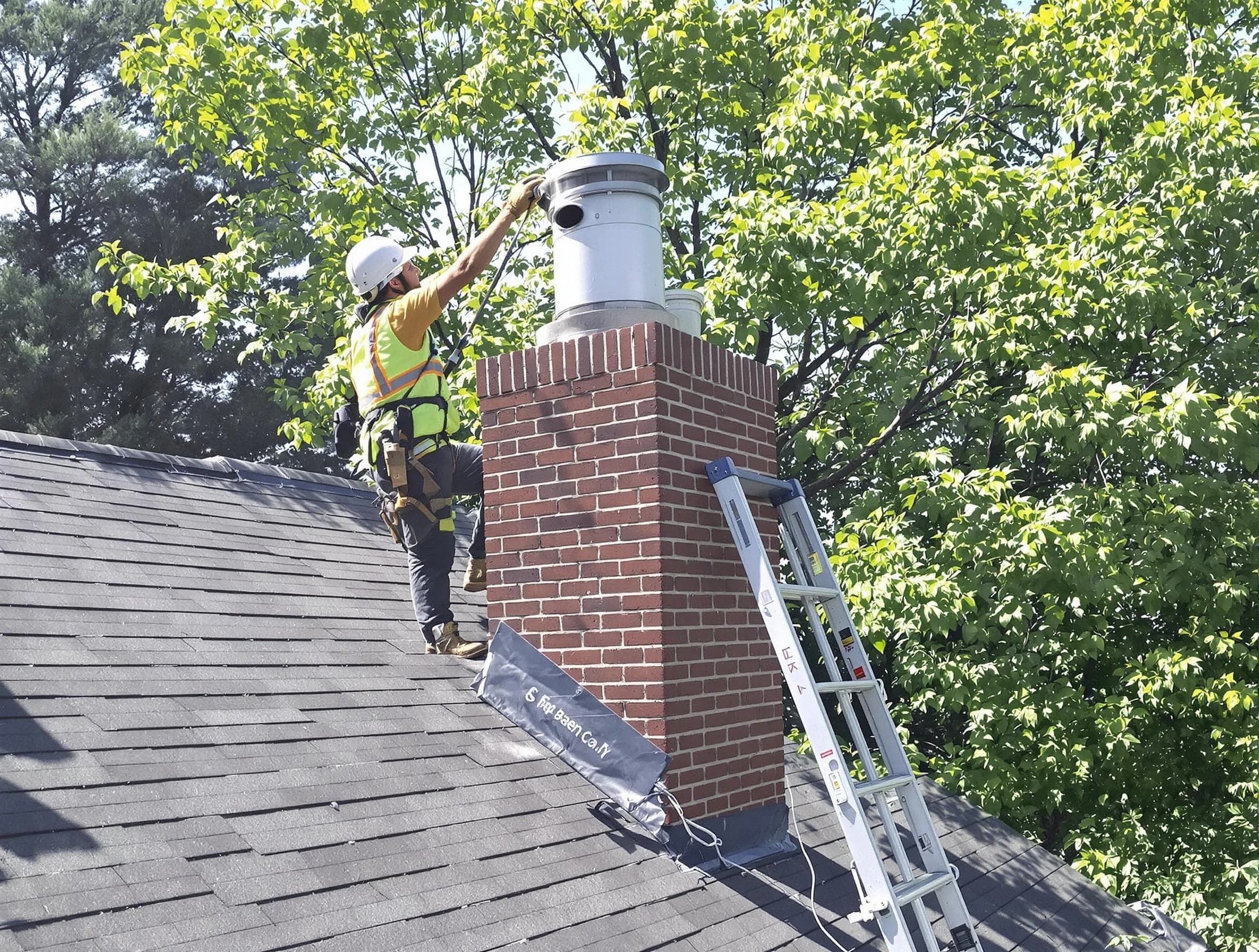 Chimney liner inspection by Williamsburg Chimney Sweep in Williamsburg, VA