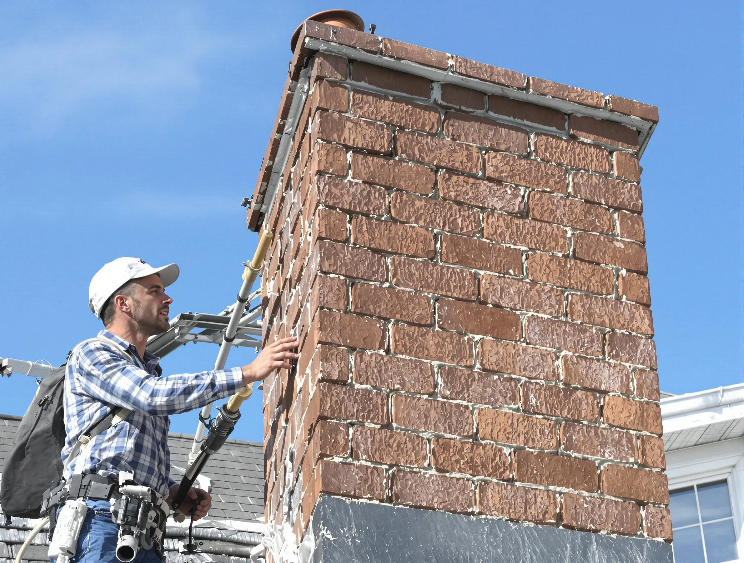 Brickwork for a chimney rebuild by Williamsburg Chimney Sweep in Williamsburg, VA