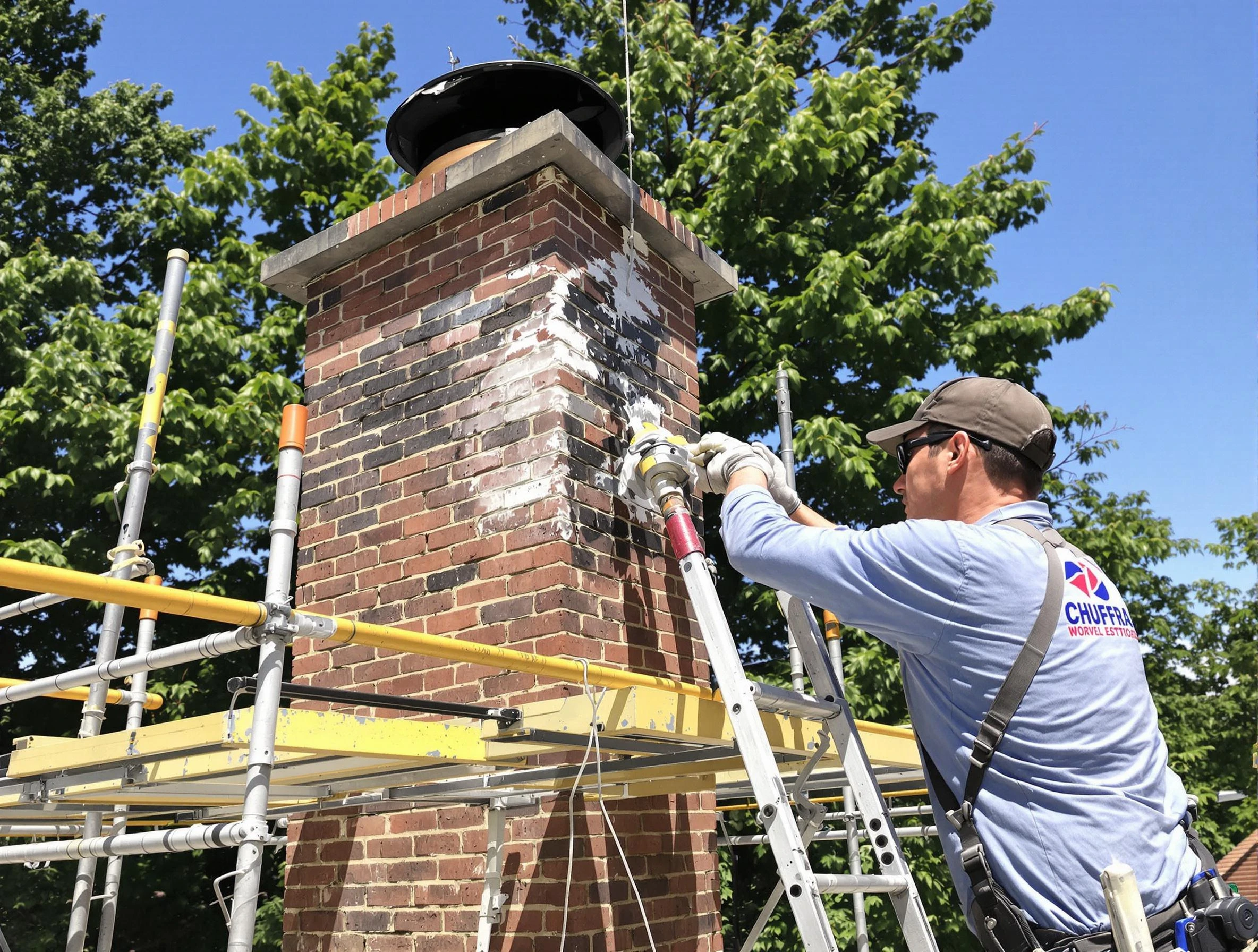 Structural chimney repair by Williamsburg Chimney Sweep in Williamsburg, VA