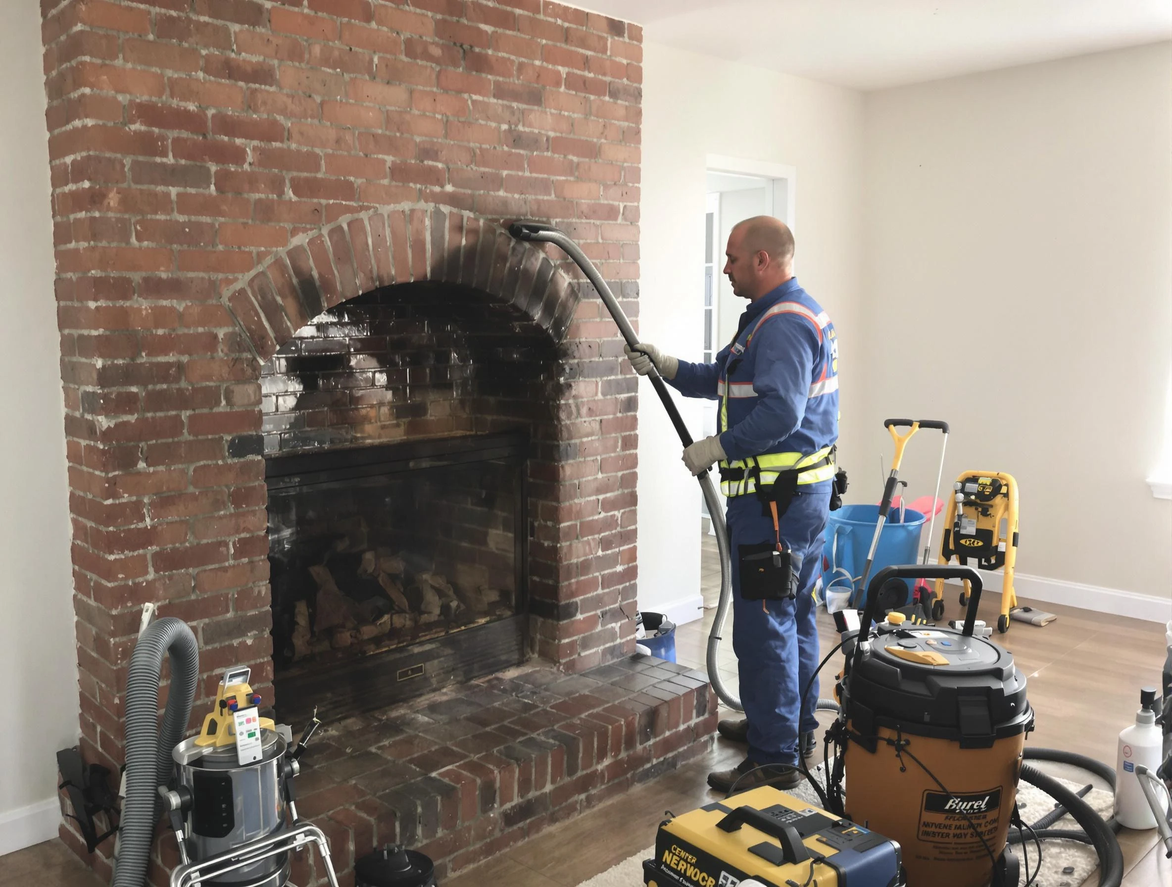 Williamsburg Chimney Sweep expert performing detailed chimney sweep in Williamsburg, VA